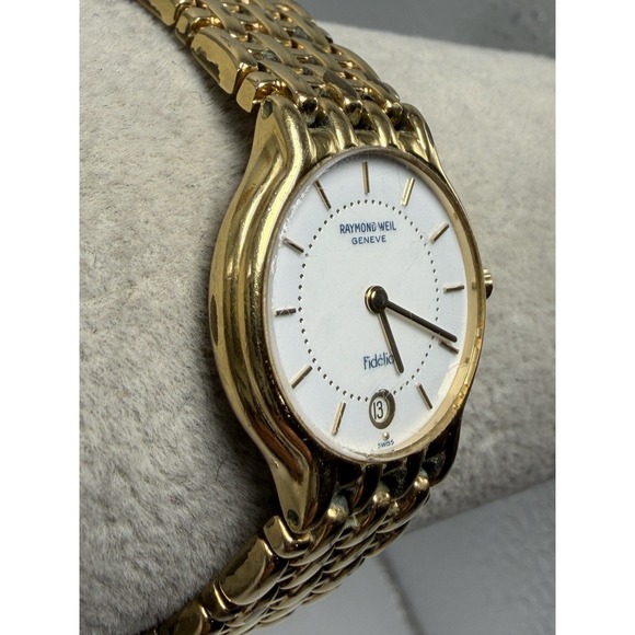 Raymond Weil Geneve Fidelio 4702 New Battery Ladies Watch 24MM 6.75\